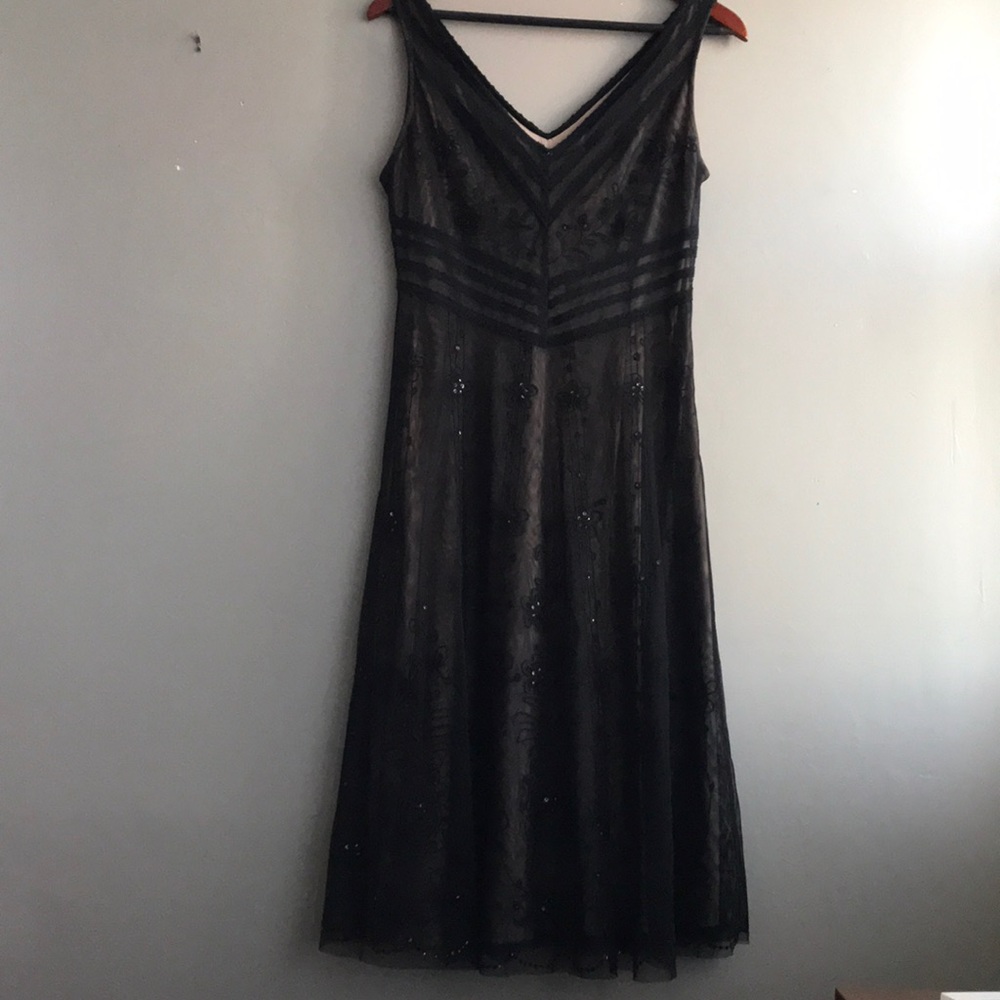 Black sheer Cocktail dress